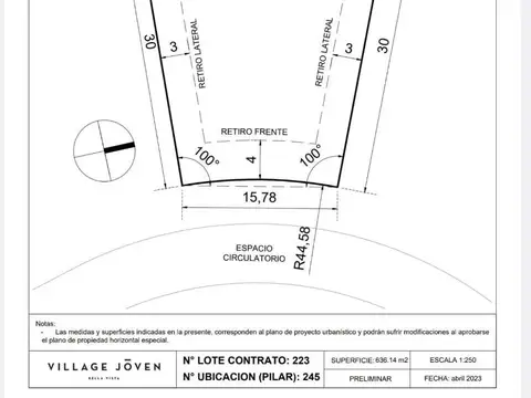 Terreno en Venta de 625,0 m2