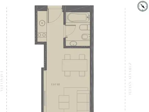 EMPRENDIMIENTO DOME GREEN SOHO - UNIDAD MONOAMBIENTE EN POZO - PALERMO