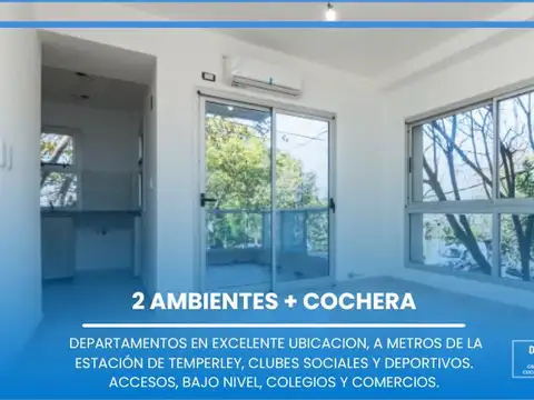 Depto en Temperley, 2 Y 3 ambientes, a estrenar, lomas de zamora, balcon, apto credito, permuta
