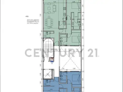 Departamento en Venta de 1 dormitorio