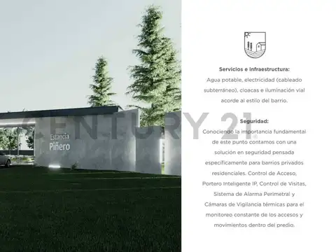 VENTA LOTE ESTANCIA PIÑERO - BARRIO PRIVADO