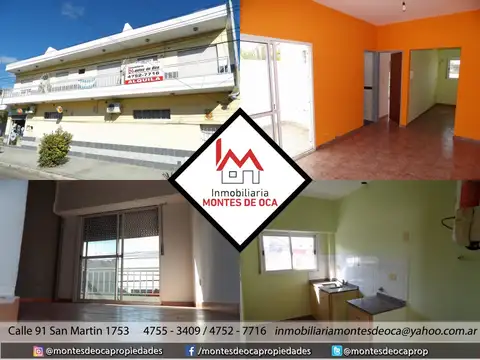 ALQUILER - Departamento 2 amb. con balcón y patio. SIN EXPENSAS