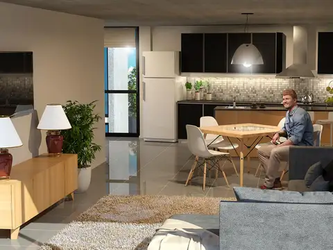 Departamento 3 ambientes con 2 baños