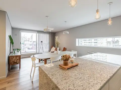 DEPARTAMENTO PREMIUM DE DOS DORMITORIOS VENTA SOLARIUM Y PARRILLERO CENTRO ROSARIO