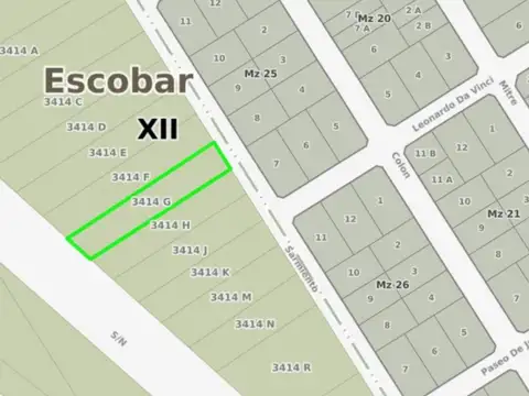 Terreno en Venta de 2170,0 m2