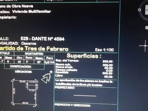 Terreno en Venta 17  mts Frente