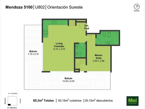 Mendoza 5195 , Piso 8