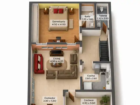 Depto Tipo Casa en Venta en Parque Chas, USD 187.000
