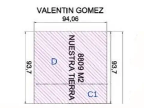 Terreno en Venta de 8800,0 m2