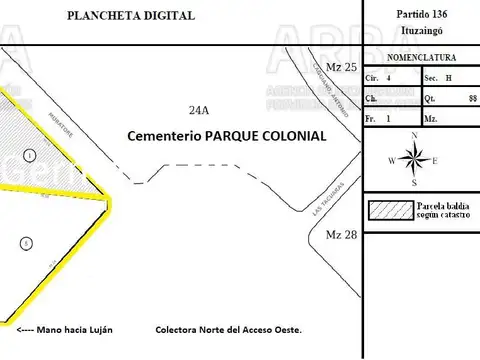 Acceso Oeste ( Pte. Peron) 10000