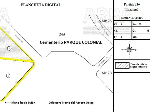 Acceso Oeste ( Pte. Peron) 10000