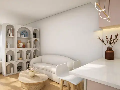 PREVENTA EN POZO - MONOAMBIENTE MODERNO CON BALCON - 1° PISO CONTRAFRENTE - POSESION DICIEMBRE 2029
