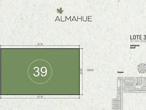 Terreno en Venta de 829,0 m2