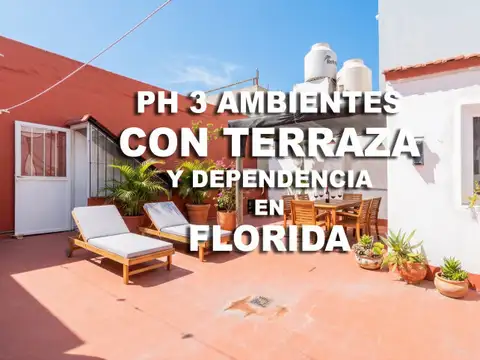 PH 3 Ambientes con Terraza y Dependencia en Venta en Florida, Vicente López