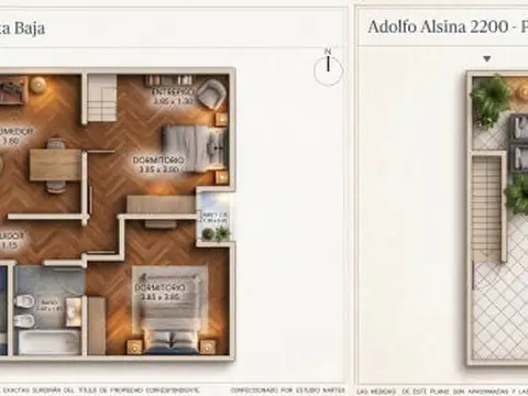Depto Tipo Casa en Venta de 3 ambientes