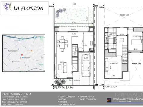 Depto Tipo Casa en Venta de 2 dormitorios