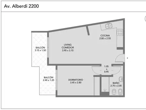 Avenida Juan Bautista Alberdi 2200, Piso 3