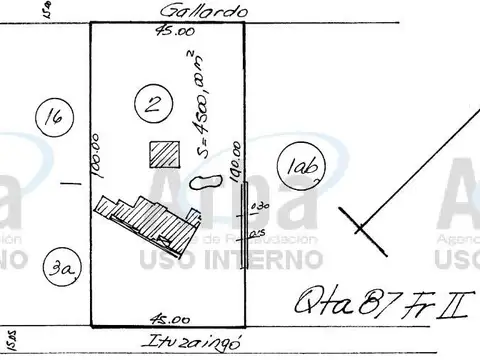 Terreno en  Venta de 4.500 m2 - Don Torcuato