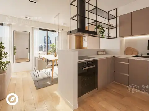 Departamento Monoambiente con 1 baño