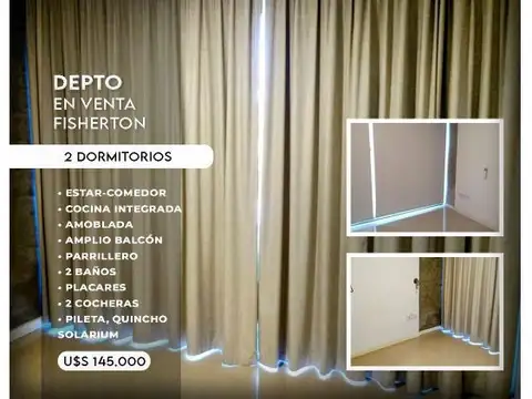 HERMOSO DEPARTAMENTO DE DOS DORMITORIOS EN EVA PERÓN AL 8600