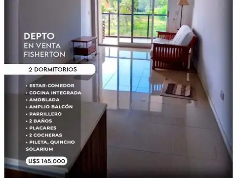 Departamento en Venta en Fisherton, USD 145.000