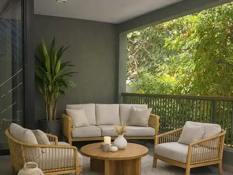 Departamento 3 Ambientes con Amplio Balcon, Gran Terraza y Parrilla + Cochera Cubierta