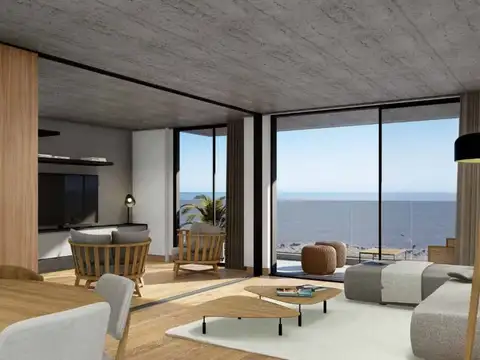 Venta apto 2/3 dorm. c / terraza al mar en Pocitos