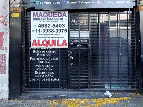 Local 25 M2 Sobre Av. Eva Peron DISPONIBLE PARA SETIEMBRE