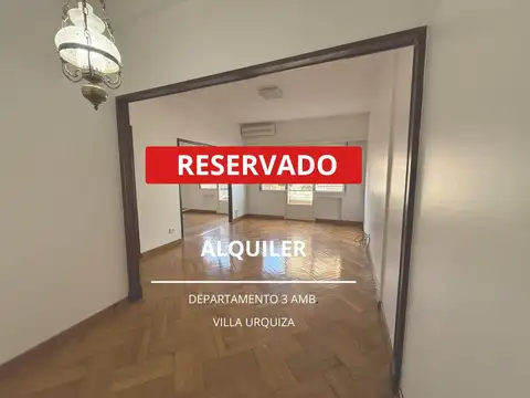 ALQUILER 3 AMB CON BALCON VILLA URQUIZA