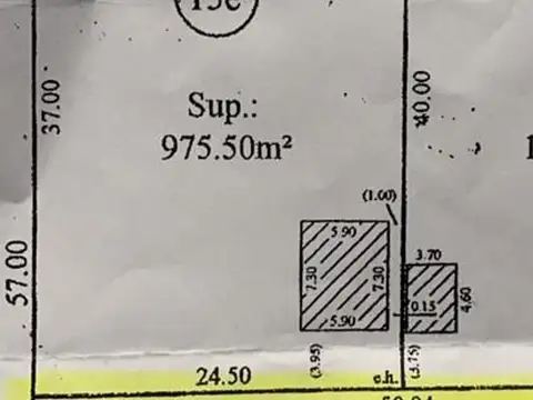 Terreno en Venta de 975,0 m2