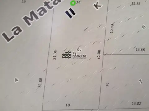 Terreno en Venta 20  mts Frente