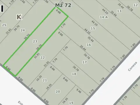 Terreno en Venta en Piñeyro, USD 60.000