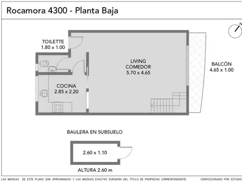 Departamento en Venta de 3 ambientes