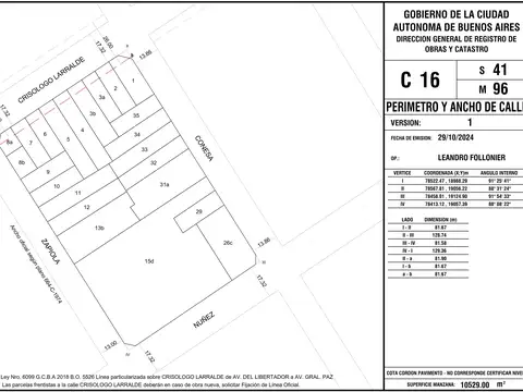 Excelente oportunidad de inversión Lote 225 m² en el corazón de Núñez
