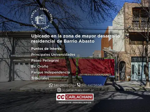 Terreno en Venta en Abasto, USD 350.000