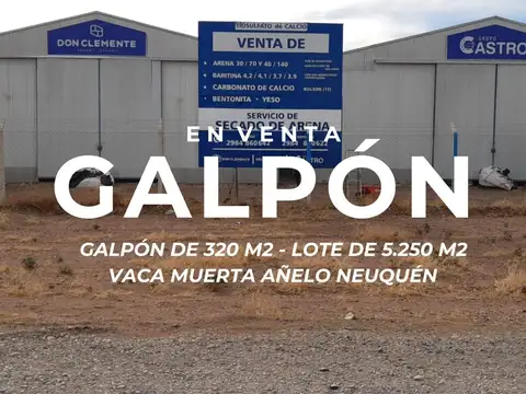 VENTA GALPÓN PARQUE INDUSTRIAL AÑELO