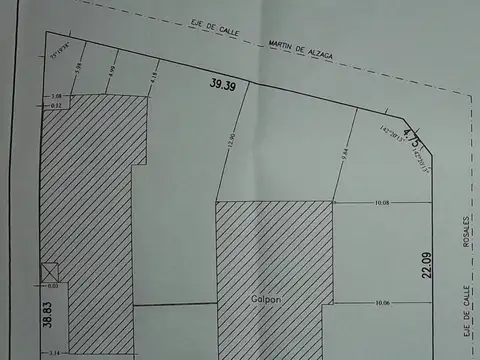 Galpón con Local y Vvda s/Lote 1400m2