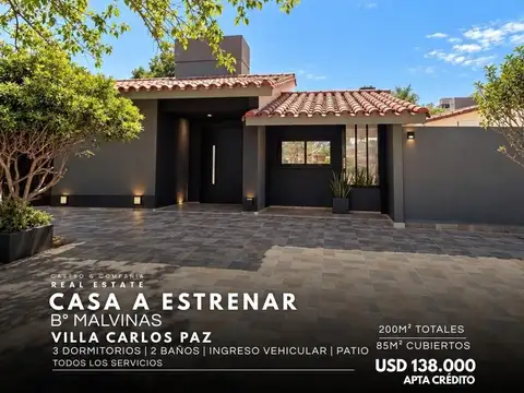 Vende Casa Remodelada A Nueva A Metros Del Centro – B° Malvinas, Villa Carlos Paz