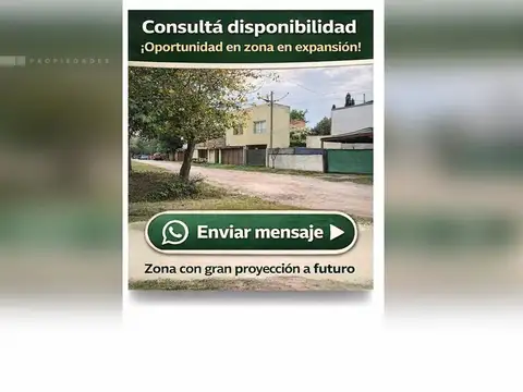 Terreno en Venta 10  mts Frente