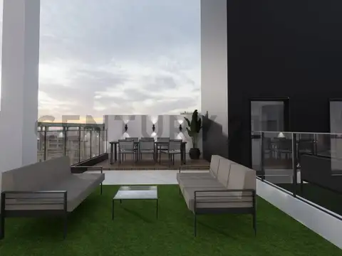 Departamento de 3 ambientes en el 7° piso contrafrente, con gran terraza, Premium, a estrenar - Vill