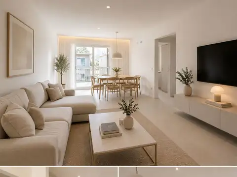 Dpto 3 amb en venta en Pilar c/balcón terraza 