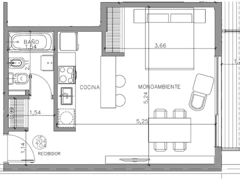Departamento en Venta en Florida Belgrano/Oeste, USD 104.500