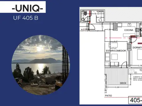 VENTA Departamento de lujo 405 B 72m2 Costa de lago Complejo UNIQ Villa La Angostura