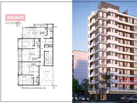 Departamento en Venta de 1 dormitorio