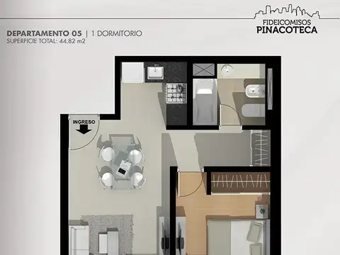 Departamento en Venta de 2 ambientes