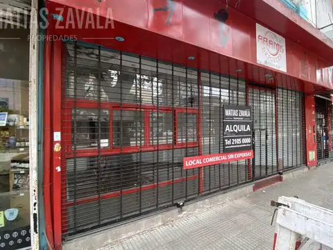 Local Comercial c/ 7 mts de frente sobre la avenida SIN EXPENSAS