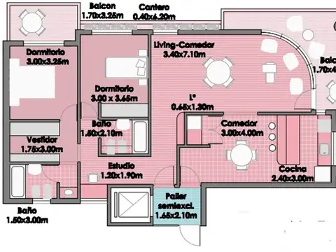 Departamento en Venta de 2 dormitorios