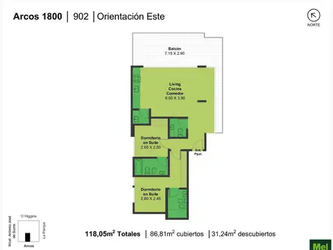 Departamento en Venta de 2 dormitorios
