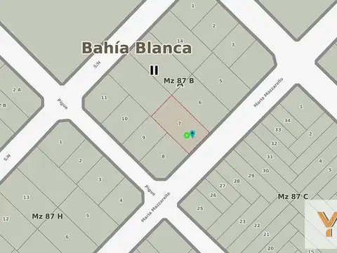 Terreno en Venta 20  mts Frente