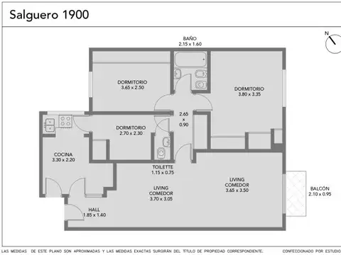 Departamento en Venta de 3 ambientes